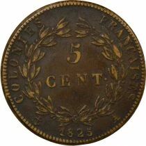 French Guiana & Senegal, Charles X - 5 Centimes - 1825 A Paris