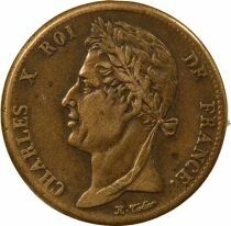 French Guiana, Charles X - 5 Centimes - 1828 A Paris