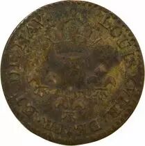 French Guiana Cayenne, Louis XVI - 2 Sous - 1789 A Paris