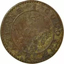 French Guiana Cayenne, Louis XVI - 2 Sous - 1789 A Paris