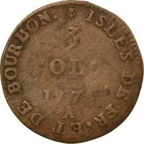 French Guiana Cayenne, Louis XVI - 3 Sols - 1779 A Paris