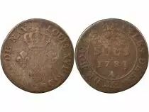 French Guiana Cayenne, Louis XVI - 3 Sous - 1781 A Paris