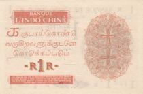 French India 1 Rupee - Specimen - 1923 - UNC - P.4as