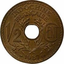French Indo-China 1/2 Cent - 1937 Paris