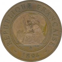 French Indo-China 1 Cent Liberty Seated - Indo-China 1894A Paris