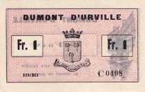 French Indo-China 1 Franc - Dumont D\'Urville - 1936 - C0408 - Kol.208a