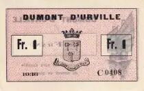 French Indo-China 1 Franc - Dumont D\'Urville - 1936 - C0408 - Kol.208a