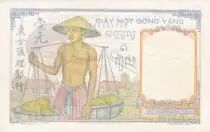 French Indo-China 1 Piastre - 1950 - Serial P.8721