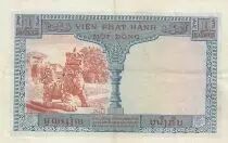 French Indo-China 1 Piastre - Forest - Statue of Chintze - 1954 - Series G.5