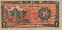 French Indo-China 1 Piastre - ND (1942-1945) - Serial C - P.58