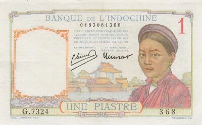 French Indo-China 1 Piastre - ND (1949) - P.54d