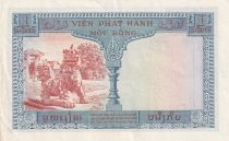 French Indo-China 1 Piastre - Trees - ND (1954) - Serial C30-25939  - P.105
