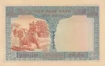 French Indo-China 1 Piastre - Trees - ND (1954) - Serial M41 - P.105