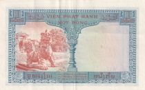 French Indo-China 1 Piastre - Trees - ND (1954) - Serial W17- P.105