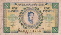 French Indo-China 1 Piastre, Bao Dai - 1953 - Serial A - P.104