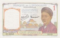 French Indo-China 1 Piastre Laotian girl - (1946) - Specimen