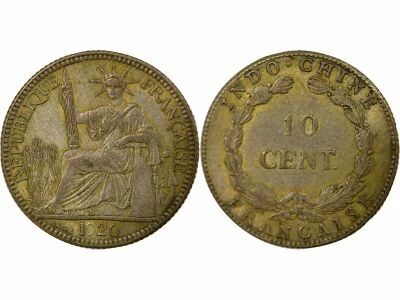 French Indo-China 10 Centiemes - 1920 San Francisco