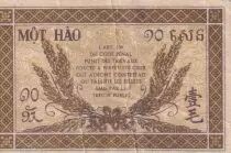 French Indo-China 10 Cents - Brown - Serial UT - ND (1942) - P.89