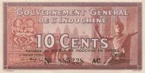 French Indo-China 10 Cents - ND (1939) - P.85c