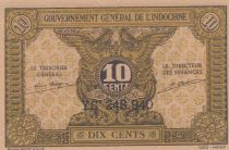 French Indo-China 10 Cents 1939 - XF - P.89