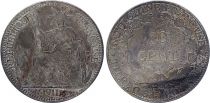 French Indo-China 10 Cents Liberty Seated - Indo-China 1911 A Paris - Silver - KM.9 - Fine