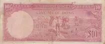 French Indo-China 10 Piastres - Angkor temple - 1947 - P.80