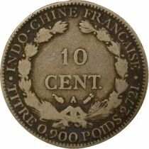 French Indo-China 10 Silver Centiemes - 1895 A Paris