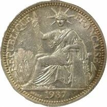 French Indo-China 10 Silver Centiemes - 1937 Paris