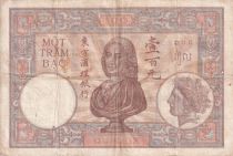French Indo-China 100 Piastres - Duplex - ND (1936-1939) - Serial Q.234 - P.51d