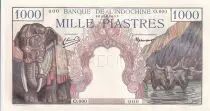 French Indo-China 1000 Piastres - Elephants - Specimen - 1951
