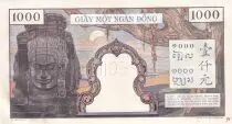 French Indo-China 1000 Piastres - Elephants - Specimen - 1951