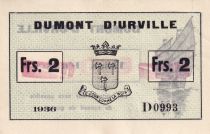 French Indo-China 2 Francs - Dumont D\'Urville - 1936 - D0993 - Kol.209b