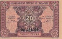 French Indo-China 20 Cents - ND (1942) - P.90
