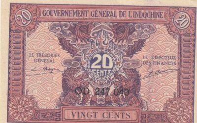French Indo-China 20 Cents - ND (1942) - P.90