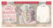 French Indo-China 20 Piastres Helmeted woman - ND (1949) - Specimen