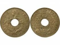 French Indo-China 5 Cent - 1937 Paris