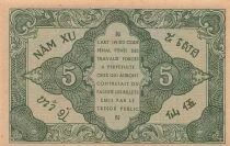 French Indo-China 5 Cents - ND (1942) - P.88b