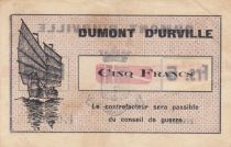 French Indo-China 5 Francs - Dumont D\'Urville - 1936 - E0798 - Kol.210