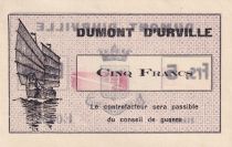 French Indo-China 5 Francs - Dumont D\'Urville - 1936 - E0853 - Kol.210