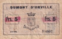 French Indo-China 5 Francs - Dumont D\'Urville - 1936 - E0997 - Kol.210