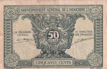 French Indo-China 50 Cents ND (1942) - Serial GP 244.651