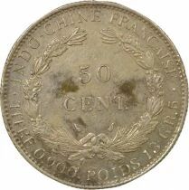 French Indo-China 50 Silver Centiemes - 1936 Paris