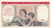French Indo-China 500 Piastres - Red Flat - Specimen - 1951 - without number