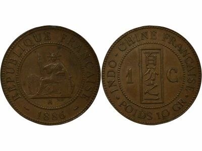 French Indo-China Cent - 1886 A Paris
