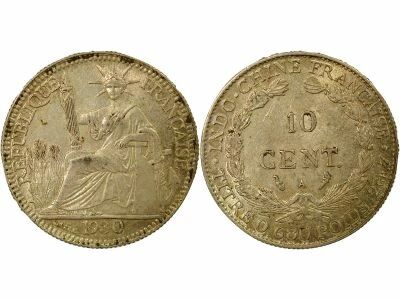 French Indo-China French Indochina - 10 Cents Silver 1930