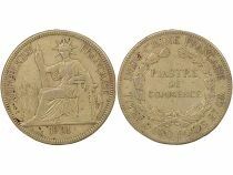 French Indo-China Silver Trading Piastre, Type 2 - 1921 San Francisco