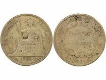 French Indo-China Silver Trading Piastre, Type 2 - 1921 San Francisco