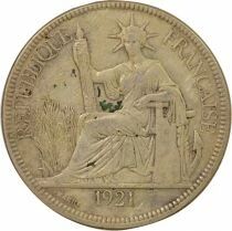 French Indo-China Silver Trading Piastre, Type 2 - 1921 San Francisco