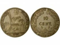 French Indochina - 10 Cents Silver 1921