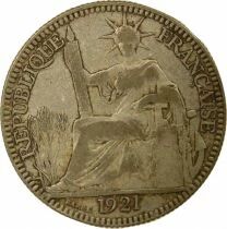 French Indochina - 10 Cents Silver 1921